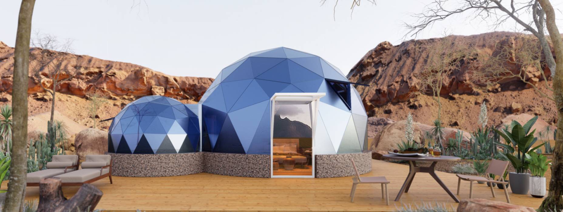 砀山县球形智能光伏玻璃星空房